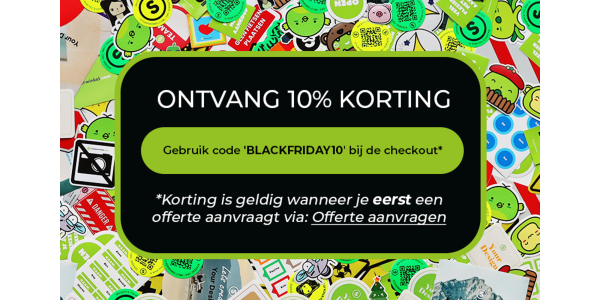 BLACK FRIDAY deal! 10% Korting op alles via offerte