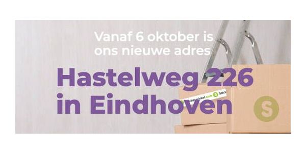 Stickerwinkel.com is verhuisd: Hastelweg 226, Eindhoven!
