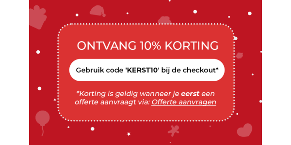 10% KORTING tijdens kerst en oud en nieuw!!