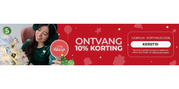 10% KORTING tijdens kerst en oud en nieuw!!