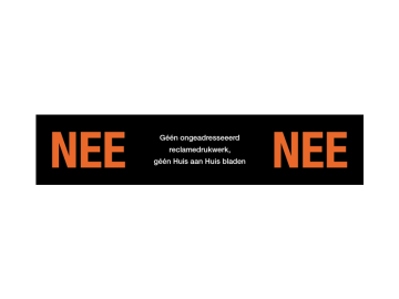 Nee - Nee zwart met kleur