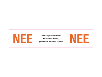 Nee - Nee wit met kleur