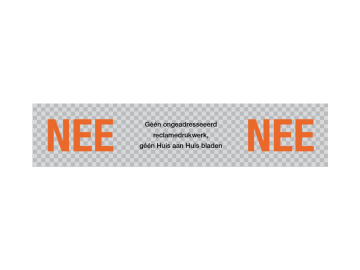 Nee - Nee transparant met kleur
