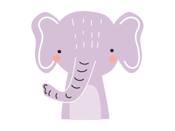 Muursticker Olifant
