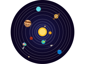Muursticker space