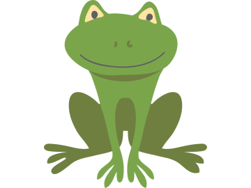Muursticker kikker