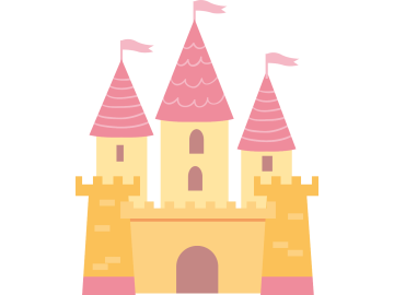 Muursticker kasteel