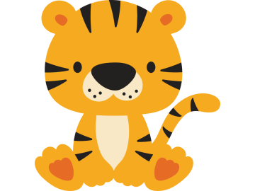 Muursticker tijger