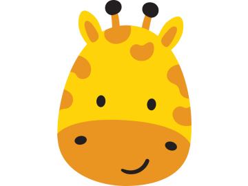 Muursticker giraf