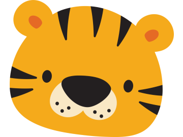 Muursticker tijger