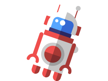 Muursticker robot